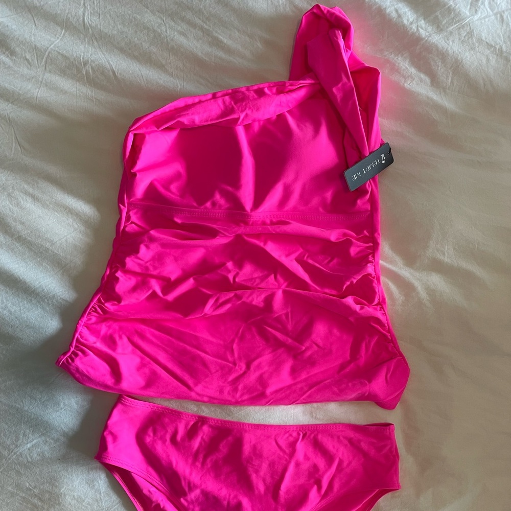 NWT Hot tankini! Hot / Neon pink, she’s a showstopper! - Picture 4 of 8